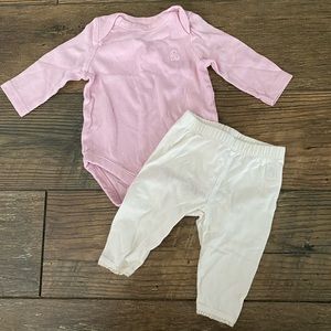 Baby Gap onesie + leggings - perfect condition